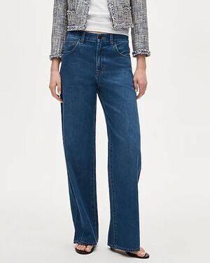 J. Crew Preppy Mid-Rise Slouchy Straight Leg Jeans Size 27 Casual Going Out